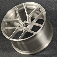 Jantes OEM personnalisées forgées de luxe en acier brossé à cinq branches, nouvelles jantes 5x114.3/5x127/5x130 de 16 à 22 pouces pour M1/M2/M3/M4/M5