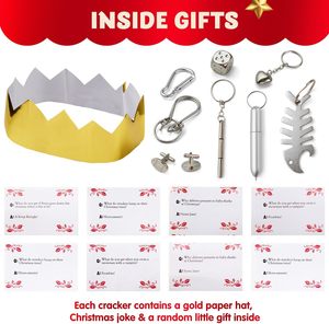 Cajas de Regalo con Diseño Personalizado de Crackers Navideños, Laminación Mate, con Broma y Dulces para Decoración de Fiestas Navideñas y Crema Facial - Product Image 2