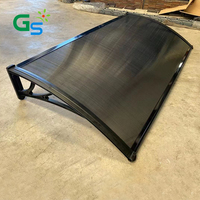 Support en Plastique auvent en Métal et Aluminium Extérieur auvent de Porte ou Fenêtre en Polycarbonate pour Balcon