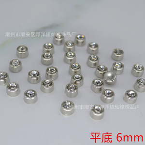 Rhinestone Setting Beads 6mm 8mm 10mm Round Pointback <b>White</b> K Scattered Beads For Jewelry Making - Product Image 3