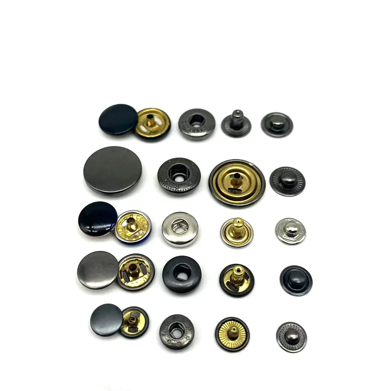 OEM OM, дизайн логотипа, цинковый сплав, латунь, металл, 4 части, кнопка-гвоздик, кнопка-гвоздик, застежка-кнопка для одежды