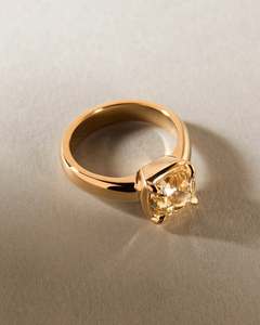Premium <b>Cushion</b> Brilliant Cut Lab Created Diamond <b>Ring</b> for Women Available in Yellow Gold White Gold Rose Gold Engagement - Product Image 2