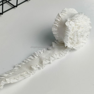 28mm Đôi Ren đàn hồi spandex nylon eo ban nhạc tùy chỉnh Jacquard Logo mở rộng tóc quần áo còng tự làm túi may tùy chỉnh vải - Product Image 5