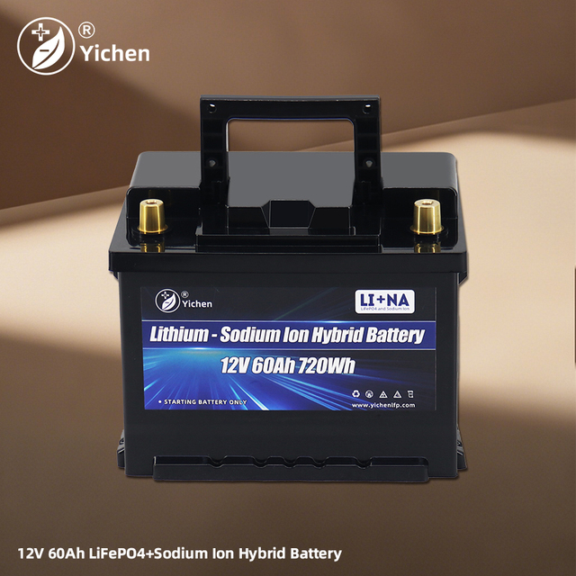 Yichen 12.8V 60Ah LiFePO4 Sodium Ion Marine Car Starter Battery 768Wh CCA 1000 -40-90 3000 Cycles