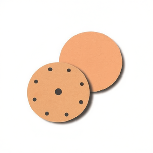 Disques de ponçage Velcro Ttake, 8+1 trous, grain 500, abrasif en fibre pour le polissage du bois et du métal - Product Image 2
