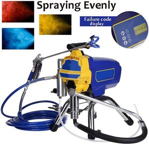 Pistolet de peinture sans air professionnel haute performance, <span class=keywords><strong>machine</strong></span> à pompe à piston électrique sans dilution avec tuyau de 15 m pour intérieur - Product Image 6