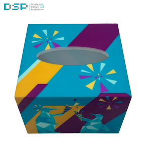 DSP กล่องทิชชูสีอะคริลิคสำหรับตั้งโต๊ะคุณภาพสูงจากโรงงานในเวียดนามพร้อมกลไกเปิดแม่เหล็ก - Product Image 1