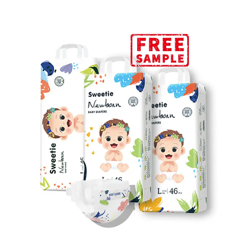 Free Sample Custom Cheap Price Disposable Ultra Thin Soft New Born Infant Diapers Nappies Baby Nappies Baby Diaper In Bulk