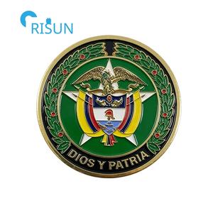 Souvenirs personnalisés avec carte du drapeau colombien, médaillon pour veteran des forces, pièces commémoratives, pièce de défi personnalisée, Colombie - Product Image 5