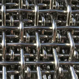 65MN jala penyaring besi tahan karat 3mm, jaring penghancur jaring penyaring tambang baja tahan karat