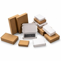 Boîtes d'expédition pliantes personnalisées pour cravates en soie, emballage de détail en carton ondulé, vente en gros, logo personnalisé, faible MOQ