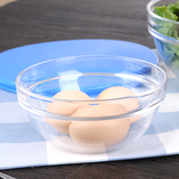 Lot de 5 Bols en Verre Ronds Transparent avec Couvercle pour Salade de Fruits, Résistants à la Chaleur, Écologiques et Tendance pour la Maison – Vente Chaude Usine