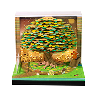Bloc-notes 3D en forme d'olivier, calendrier hebdomadaire, arbre de vie coloré, bloc-notes en papier, décoration de bureau, papeterie, cadeau d'anniversaire de luxe