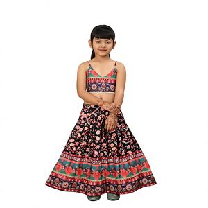 Shoryam Fashion, vêtements traditionnels indiens pour enfants, ensemble ethnique de fête Lehenga Choli imprimé numérique, longueur au sol, pour filles de 2 à 8 ans - Product Image 1