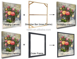 Cina produttore decorativo semplice plastica nera foto pittura flottante cornice modanature per telai intelaiatura - Product Image 6