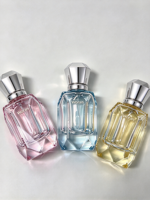 Flacon de parfum de luxe de 35 ml, flacon de parfum carré unique en verre avec emballage en boîte, fabrication Woran
