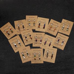 Boucles d'oreilles en pierre de cristal dégringolé de guérison naturelle faites à la main forme irrégulière pierres précieuses gravier goutte bijoux de mode - Product Image 2