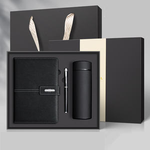 Cuadernos y Bolígrafos de Cuero Personalizados A5, Juego de Regalo Empresarial Corporativo para Artículos Promocionales para Empleados, Juegos Ejecutivos, Organizador/Planificador - Product Image 1