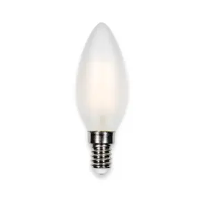 C32 yedek alev ucu mum LED ampul, 4W eşittir 40W, sıcak beyaz 2700K yuvarlak ampul, E17 şamdan tabanı