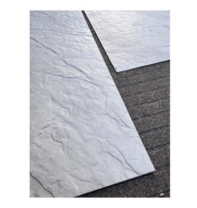 Texture réaliste de couleur claire pierre douce artificielle MCM voile d'ardoise blanc pour mur avec - Product Image 1