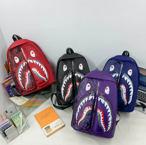 <span class=keywords><strong>Mochila</strong></span> Escolar Nueva para Estudiantes de Secundaria, Estilo <span class=keywords><strong>Bape</strong></span>, Versátil, con Diseño de Grafiti, Unisex, Moderna, con Cierre de Cremallera, de Poliéster - Product Image 3
