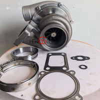 Roue de turbine en aluminium usiné de 2e génération avec palier de roulement, Turbo GT35, bride T3, A/R .63, collier V-band