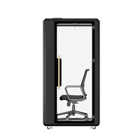 Cabine de bureau modulaire écologique personnalisable, insonorisée, en aluminium, espace de travail mobile pour bureau à domicile, usage commercial