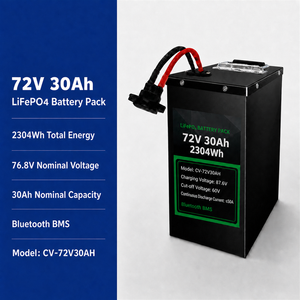 Corevein <b>Connect</b> 76.8V 30Ah LiFePO4 <b>Battery</b> Pack 2304Wh Semi Solid State Lithium Ion Bluetooth BMS 4000 Cycles 1 Year Warranty - Product Image 3