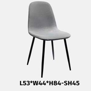Chaise de salle à manger grise classique au design nordique, style contemporain pour la maison, le salon, la cuisine - Product Image 5