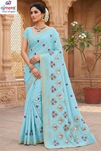 Sari de Algodón Estampado Ajmera Fashion, Atuendo Tradicional Elegante y Suave, Ropa Étnica con Estilo, Secado Rápido, para Todas las Temporadas, para Mujer - Product Image 2