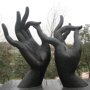 Sculture Decorative del giardino delle belle mani di <span class=keywords><strong>buddha</strong></span> della statua d'ottone del mestiere decorativo - Product Image 1