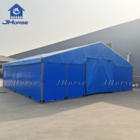 Écurie de cheval préfabriquée en PVC galvanisé portable de 10x10 pieds, box temporaire pour chevaux en Chine pour les événements équestres