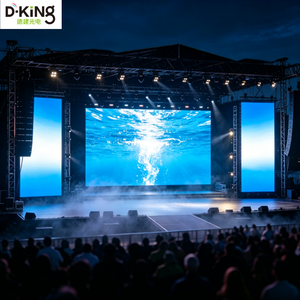 Écran LED d'intérieur D-king à service frontal P1.9 P2.6, mur vidéo LED flexible et incurvé pour scène - Product Image 1