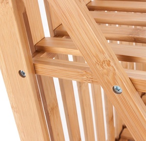 2021 personalizado de bambú Natural plato de secado estante de pared de madera de bambú plato de secado percha - Product Image 6