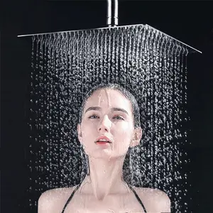 <span class=keywords><strong>Soffione</strong></span> doccia a pioggia per bagno a <span class=keywords><strong>parete</strong></span> con soffitto superiore in acciaio inossidabile funzionale di vendita caldo - Product Image 1