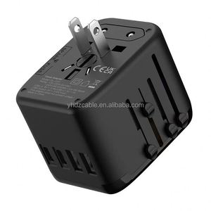 USA UK AU EU World Travel Adapter Android Smartphone Fast Charging Head 2USB + 2USB Multi-port Wall Charging - Product Image 3