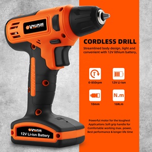 Vollplus VPCD2692 12V Batería de iones de litio <span class=keywords><strong>Taladro</strong></span> Inalámbrico <span class=keywords><strong>barato</strong></span> de una sola velocidad - Product Image 4
