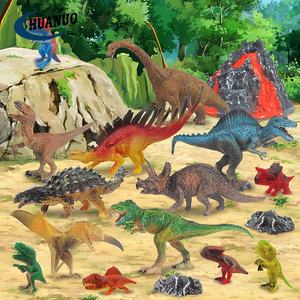 Vente chaude 19 pièces enfants Simulation éducative grands modèles de <span class=keywords><strong>dinosaures</strong></span> fossile <span class=keywords><strong>volcan</strong></span> scène enfants jouets - Product Image 2