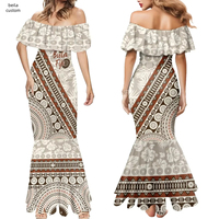 Robes personnalisées Bula Fiji Vintage Vibes pour femmes, robe élégante vintage sirène