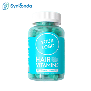 Vitamines pour cheveux OEM Gummy 5100mcg Biotine Acide folique Complément alimentaire 60 Gummies à la pectine de fruits Soins capillaires pour femmes - Product Image 1