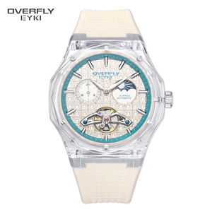 <span class=keywords><strong>Orologio</strong></span> Meccanico di Lusso da Uomo con Cinturino in Silicone Automatico, Quadrante Analogico in Cristallo di Zaffiro Nero, 43mm, <span class=keywords><strong>Orologio</strong></span> Sportivo ad Alte Prestazioni - Product Image 3
