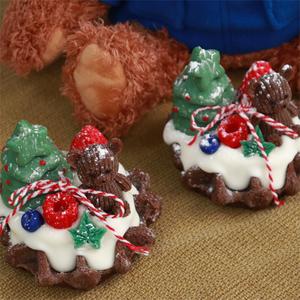New Christmas Cookie Shaped Scented <b>Candle</b> Cute Dessert Photo Prop Birthday <b>Gift</b> Fragrance <b>Candle</b> For Girls Friends - Product Image 5
