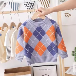 Automne et hiver <span class=keywords><strong>pull</strong></span> en tricot pour enfants motif de <span class=keywords><strong>Noël</strong></span> conception de bébé <span class=keywords><strong>garçon</strong></span> en coton chaud avec décoration Jacquard - Product Image 2