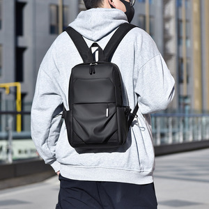 Sacs à bandoulière de voyage, sacs d'école, sacs à dos décontractés et sportifs en PU noir pour hommes, vente en gros, promotion exceptionnelle - Product Image 1