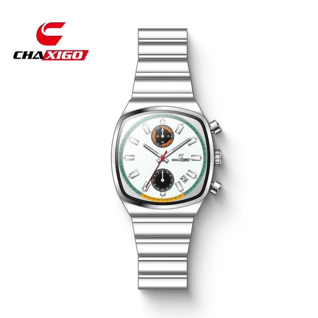 PANZEP Z523 523 Men's Wristwatch Fashion Brand Waterproof Chronograph Calendar Stainless Steel Luxury Quartz Watches for Men Uhr