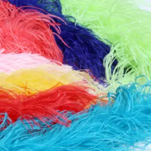 RTS Factory Direct Sales Custom 1 To 10 Ply Fluffy Turkey Ruff Feather Chandelle Boas Decorative Feather Ostrich Trim Boa