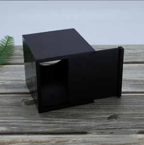 Caja de pañuelos cuadrada de lujo para Hotel, cubierta de resina decorativa, color negro, gran oferta - Product Image 4