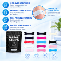 Bandes nasales transparentes imperméables avec adhésif de qualité médicale, hypoallergéniques, anti-ronflement, soutien au sommeil, certifiées CE et ISO