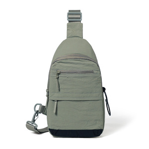 Sac banane en nylon imperméable pour sports de plein air OEM/ODM, sac bandoulière pour homme, petit sac de ceinture pour le cyclisme avec porte-bouteille d'eau - Product Image 5