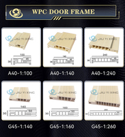 Jiuyixing 2026 Portes et Cadres WPC Effet Bois pour Hôtels, Vente Chaude, Taille et Couleur Personnalisables pour Projets